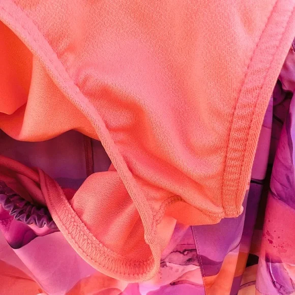 Athleta Printed Mesh Racer Run Shorts Training Running Athletic - Picture 9 of 11